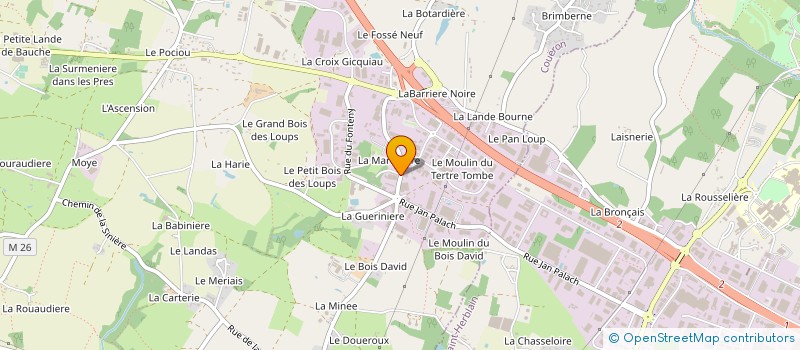 localisation de l'entreprise GRIMOUX à COUERON