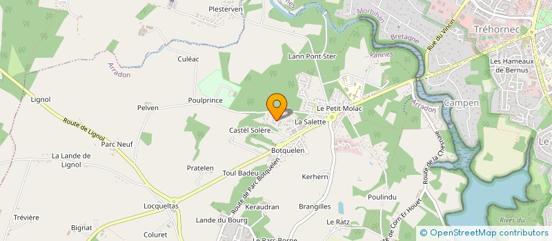 localisation de l'entreprise GRIMP  ARRADON