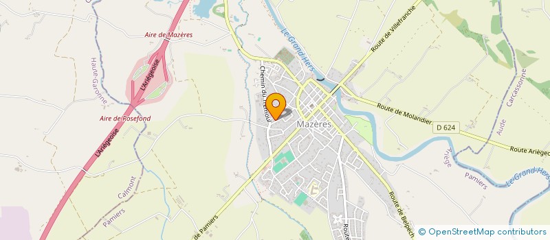 localisation de l'entreprise GRIMPE O ARBRES à MAZERES