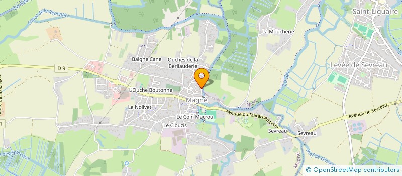 localisation de l'entreprise GRIMPE ROSE 79  MAGNE