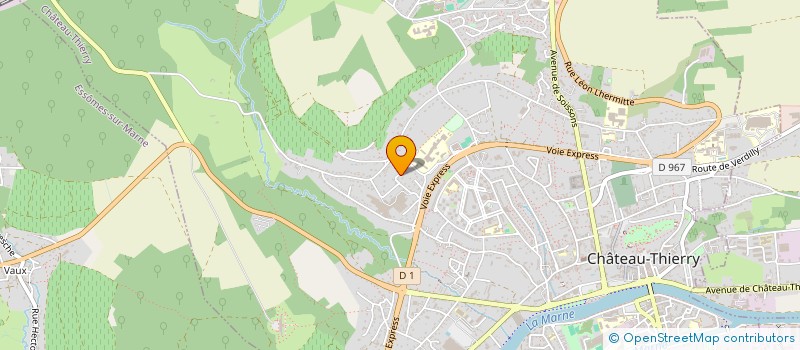 localisation de l'entreprise GRIMPOBRANCHES à CHATEAU-THIERRY