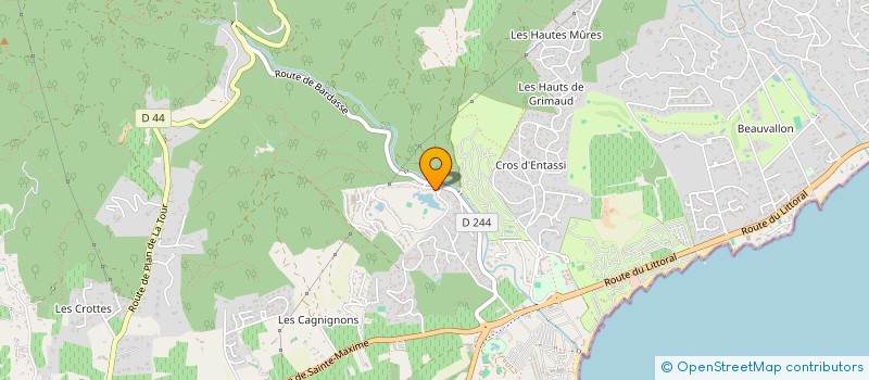 localisation de l'entreprise GRIMSEV à GRIMAUD