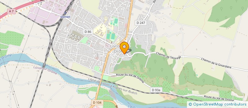 localisation de l'entreprise GRIMST  LIVRON-SUR-DROME