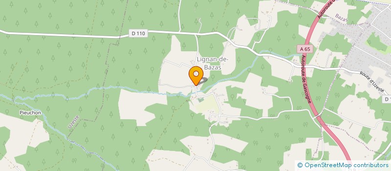 localisation de l'entreprise GRIN TO GREEN  LIGNAN-DE-BAZAS