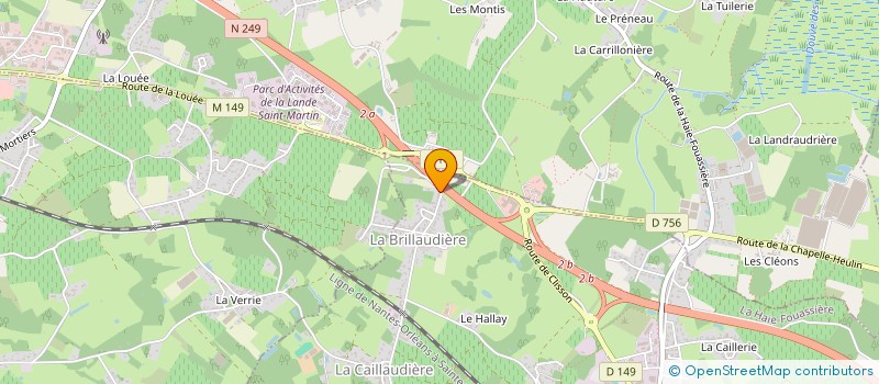 localisation de l'entreprise GRINASTRE  LA HAIE-FOUASSIERE