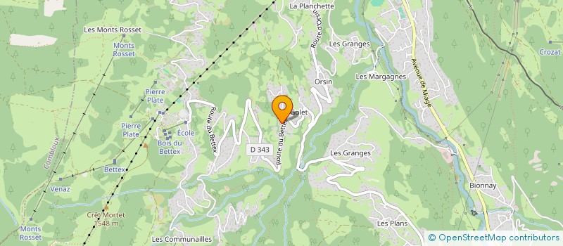 localisation de l'entreprise GRINBOT 74 à SAINT-GERVAIS-LES-BAINS