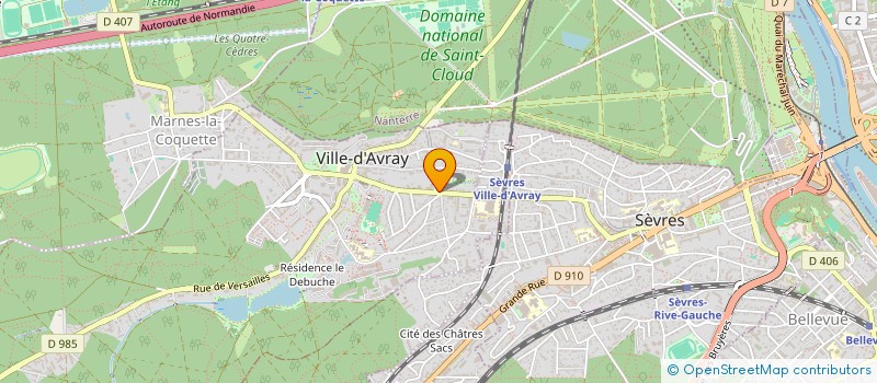 localisation de l'entreprise GRINCH MEDIAS  VILLE-D'AVRAY