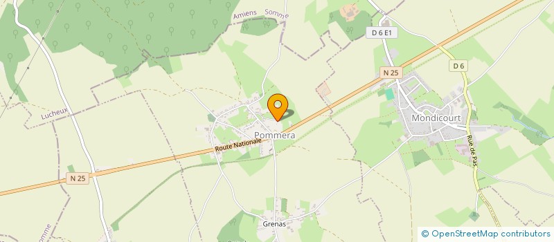 localisation de l'entreprise GRINCOURT  POMMERA