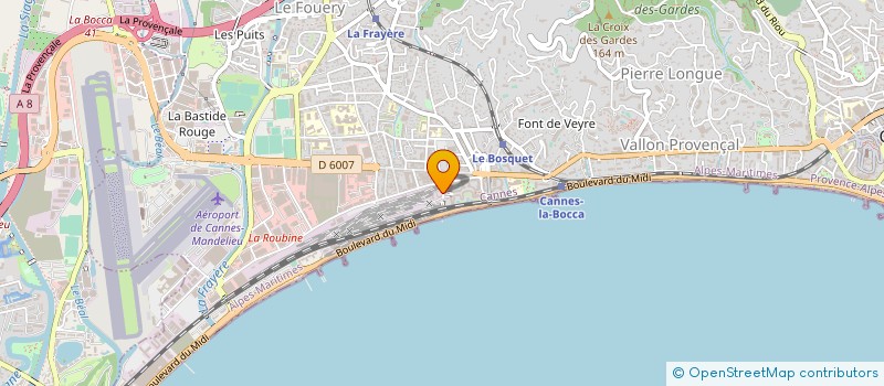 localisation de l'entreprise GRINCOURT HERNANDEZ à CANNES