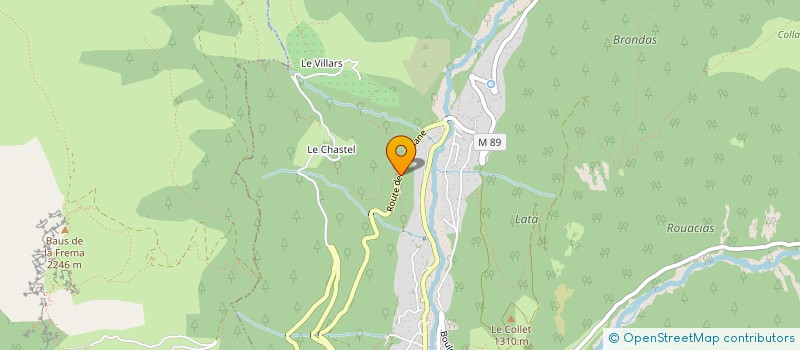 localisation de l'entreprise GRINDA & CIE  SAINT-MARTIN-VESUBIE