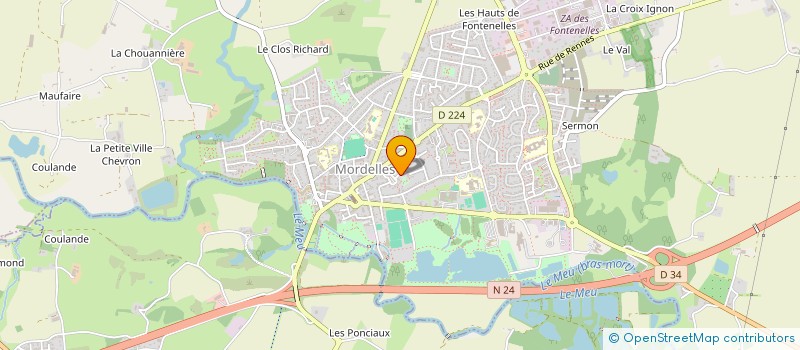 localisation de l'entreprise GRINDHOUSE WRESTLING ACADEMY  MORDELLES