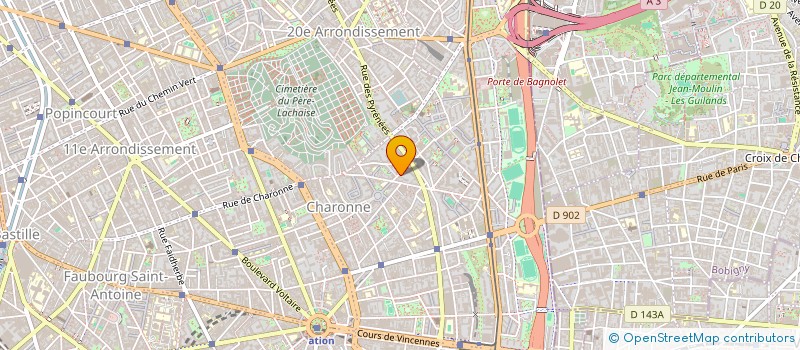 localisation de l'entreprise GRINGO STAR PROD  PARIS