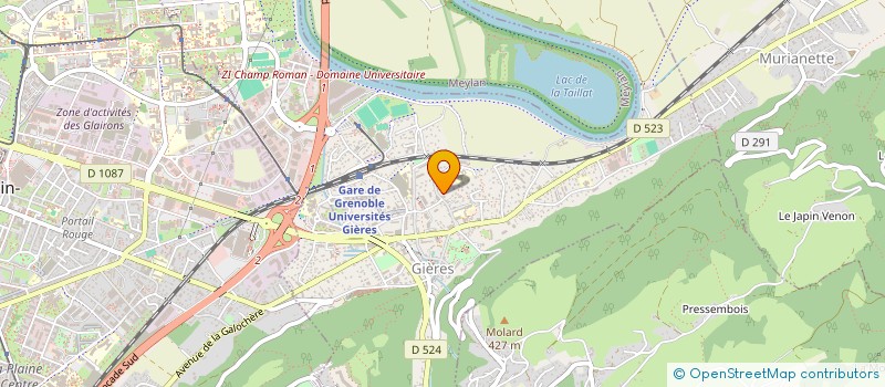 localisation de l'entreprise GRINGOTTS P&O  GIERES