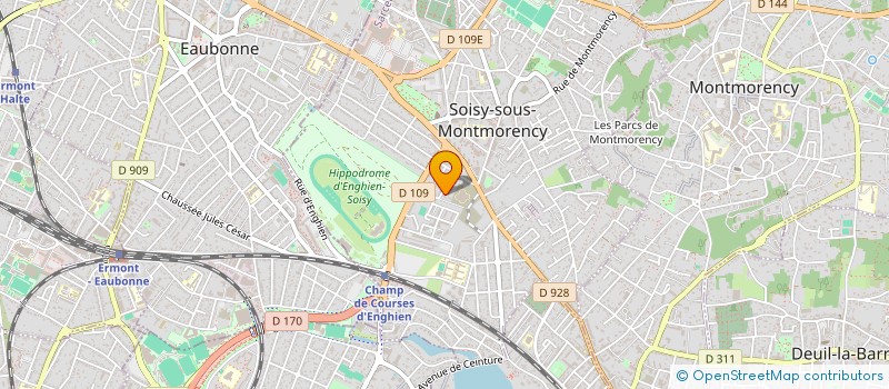 localisation de l'entreprise GRINGRIN  SOISY-SOUS-MONTMORENCY