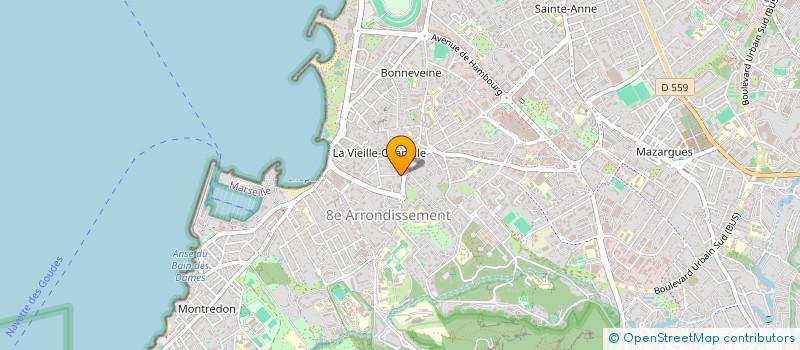 localisation de l'entreprise GRINI - GRANDVAL  MARSEILLE 8EME