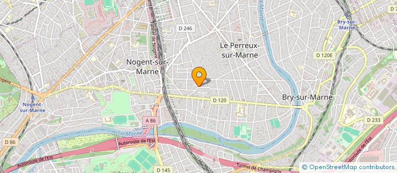 localisation de l'entreprise GRINOVA  LE PERREUX-SUR-MARNE