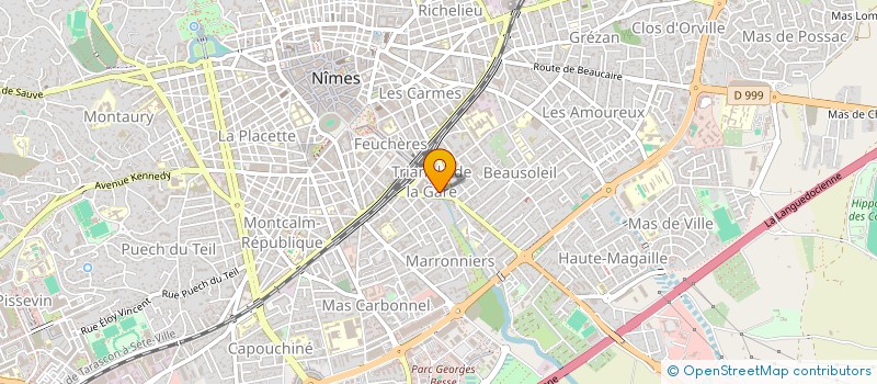 localisation de l'entreprise GRINTA  NIMES