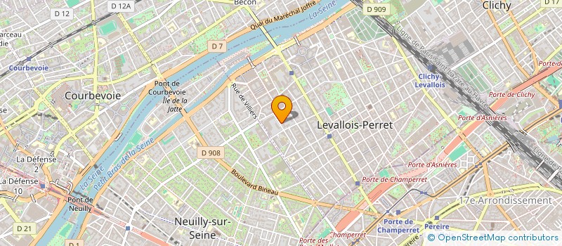 localisation de l'entreprise GRIP INNOV à LEVALLOIS-PERRET