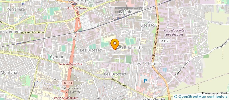 localisation de l'entreprise GRIPP à VILLEURBANNE
