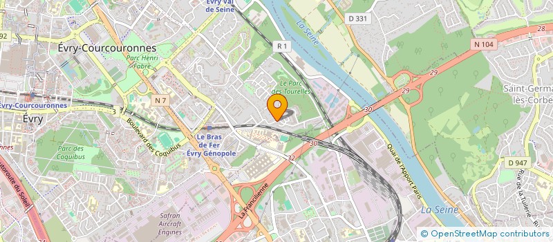 localisation de l'entreprise GRIPPET à EVRY-COURCOURONNES
