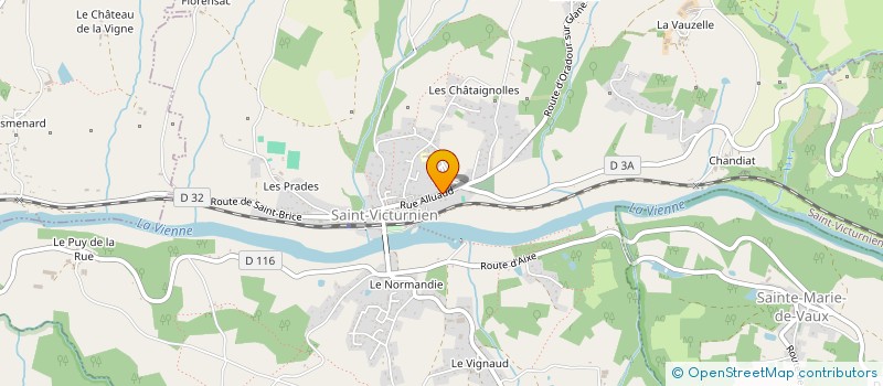 localisation de l'entreprise GRIS CERAM à SAINT-VICTURNIEN
