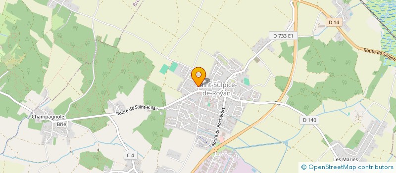 localisation de l'entreprise GRIS-KIWI  SAINT-SULPICE-DE-ROYAN