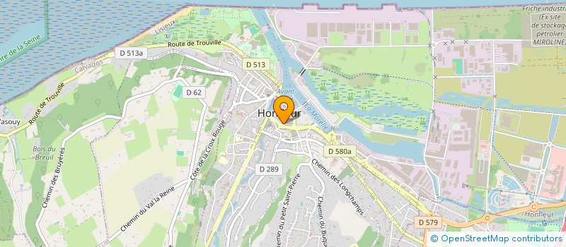 localisation de l'entreprise GRIS POMMES  HONFLEUR