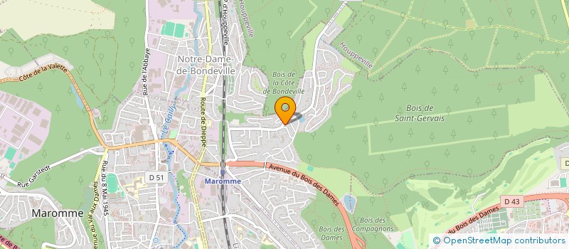 localisation de l'entreprise GRIS SOURIS à NOTRE-DAME-DE-BONDEVILLE