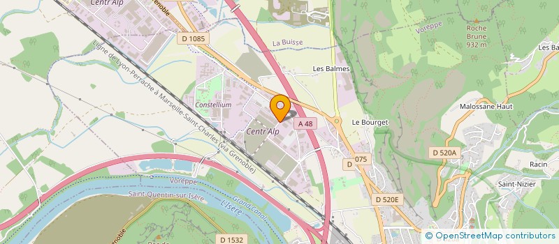 localisation de l'entreprise GRISA à VOREPPE