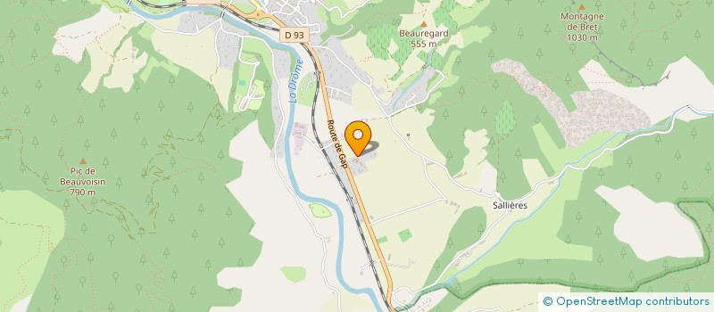 localisation de l'entreprise GRISAL TRAVAUX PUBLICS  DIE