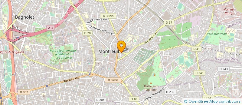 localisation de l'entreprise GRISBI RECORDS à MONTREUIL