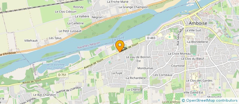 localisation de l'entreprise GRISBICHE  AMBOISE