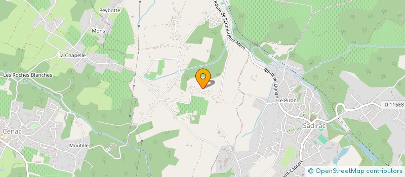 localisation de l'entreprise GRISBOUILLE  LIGNAN-DE-BORDEAUX