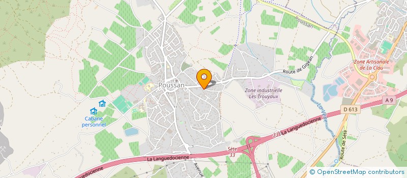 localisation de l'entreprise GRISELLE SUD  POUSSAN