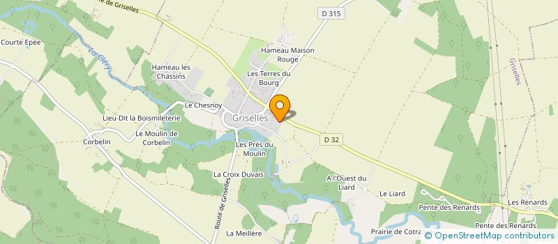localisation de l'entreprise GRISELLES IMMO à GRISELLES
