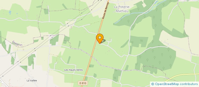 localisation de l'entreprise GRISERIE  LA POTERIE-MATHIEU