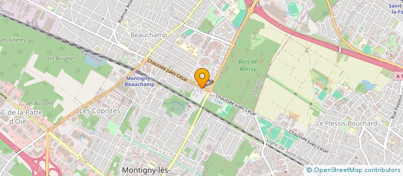 localisation de l'entreprise GRISIMMO  BEAUCHAMP