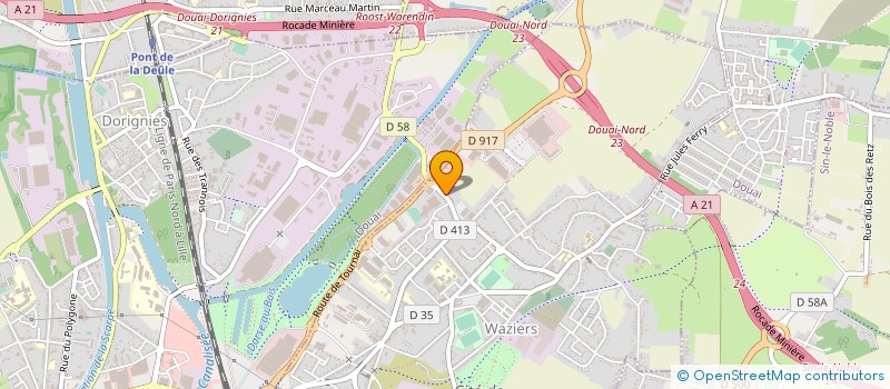localisation de l'entreprise GRISOLIA à WAZIERS