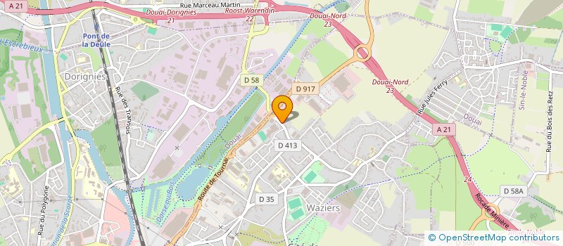 localisation de l'entreprise GRISOLIA à WAZIERS