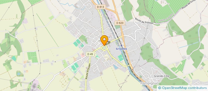 localisation de l'entreprise GRISOLLES CHAUFFAGE SANITAIRE  GRISOLLES