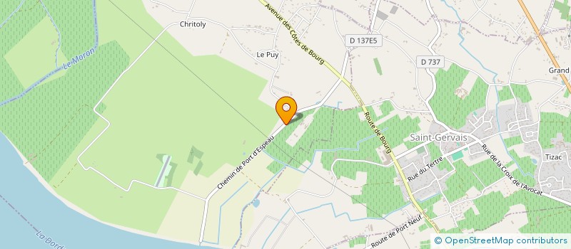 localisation de l'entreprise GRISSAC HOLDING  PRIGNAC-ET-MARCAMPS