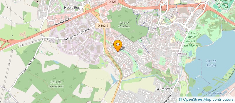 localisation de l'entreprise GRIT à ANGERS