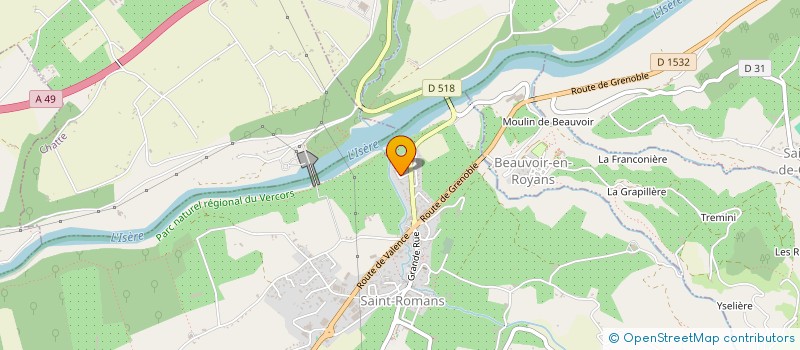 localisation de l'entreprise GRIT TIME  SAINT-ROMANS