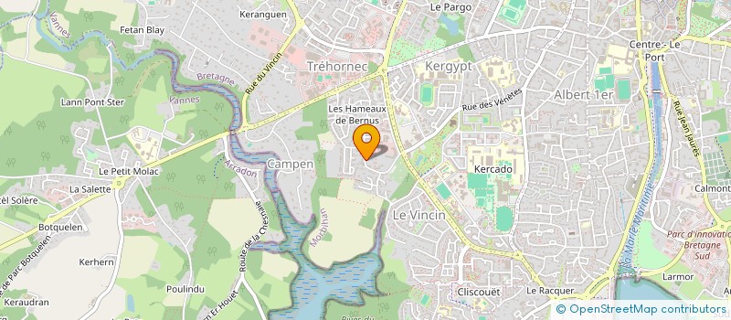 localisation de l'entreprise GRIVAL  VANNES