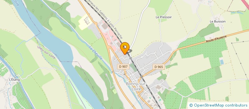 localisation de l'entreprise GRIVEAU EURL à BONNY-SUR-LOIRE