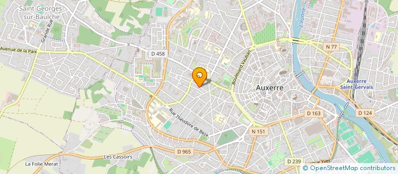 localisation de l'entreprise GRIVEL YANNICK ET YVES à AUXERRE
