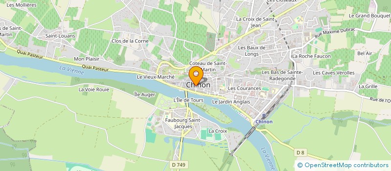localisation de l'entreprise GRIVERDIS à CHINON