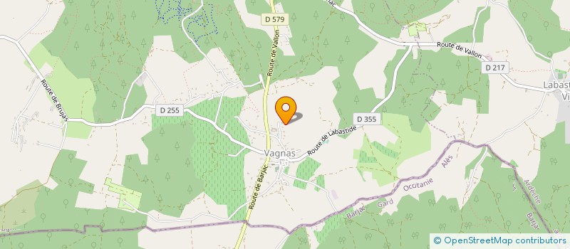 localisation de l'entreprise GRIVET-GIRBON  LABASTIDE-DE-VIRAC