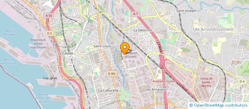 localisation de l'entreprise GRIVET SARL à MARSEILLE