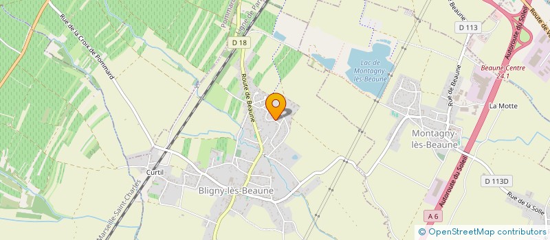 localisation de l'entreprise GRIVOT COUVERTURE - ZINGUERIE  BLIGNY-LES-BEAUNE